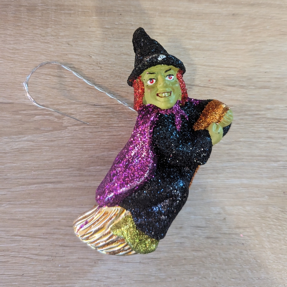 Witch ornament for Halloween tree